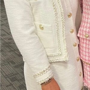 Rebecca Vallance size US -6 AU-10 Sigourney button-embellished tweed mini dress